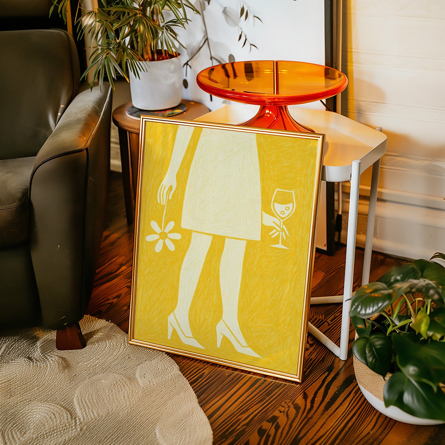 Daisy and Bubbles in Yellow