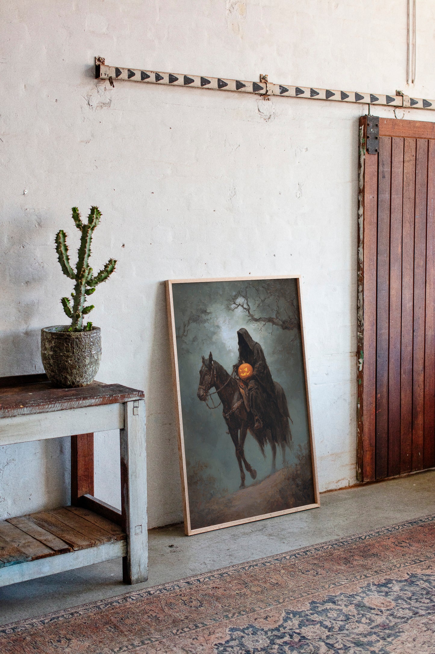Haunting Rider Halloween Art Print - Gothic Wall Decor - Gallery Canvas image 11