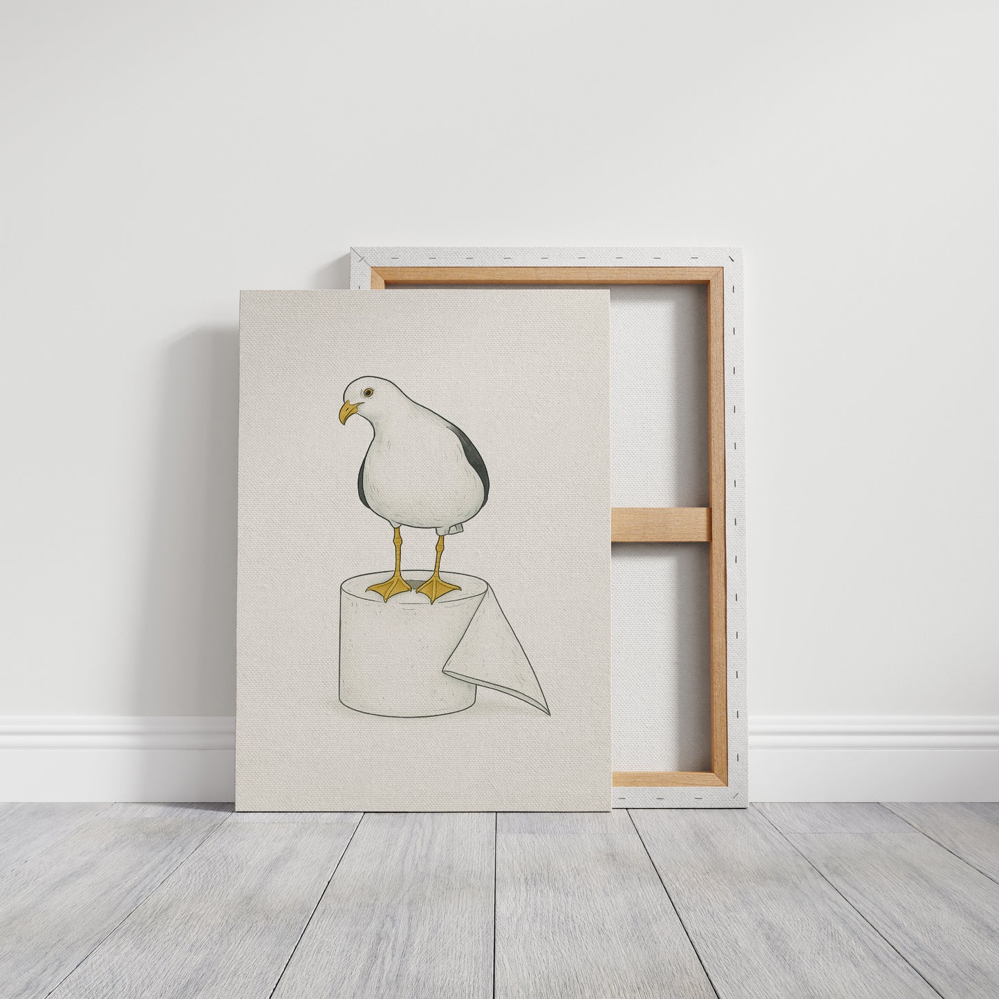 Seagull on a Toilet Roll