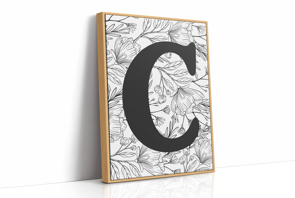 Botanical Letter C Monogram