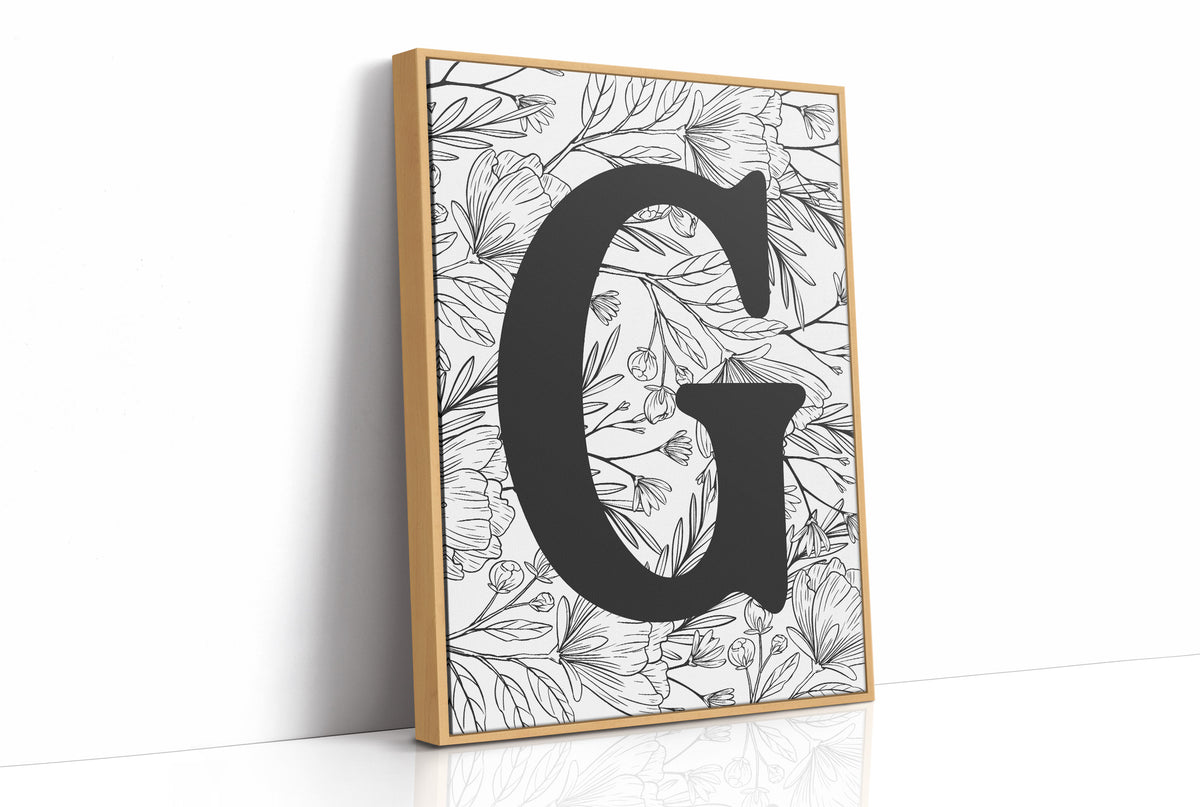 Botanical Letter G Monogram