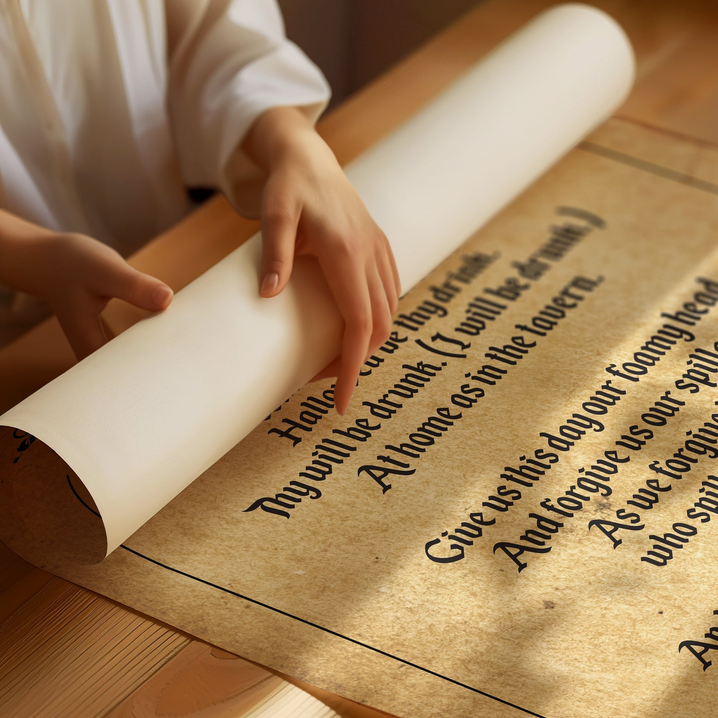 A Tavern Toast in Old Script