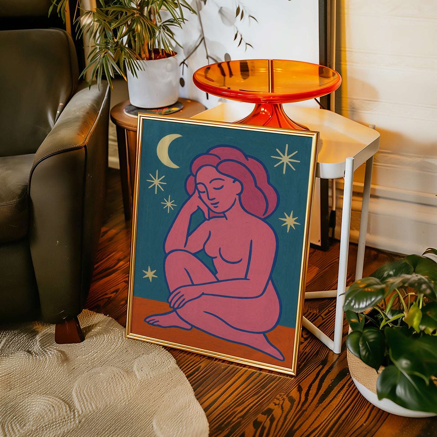 Midnight Muse in Neon Dreams