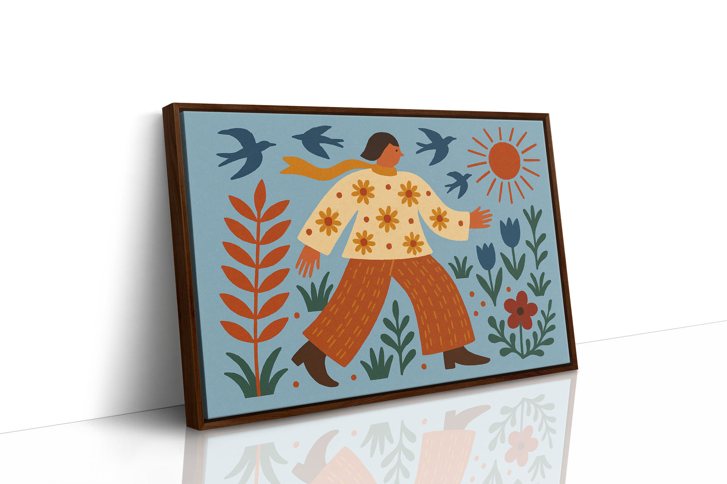 Sunlit Walk Through Wildflowers