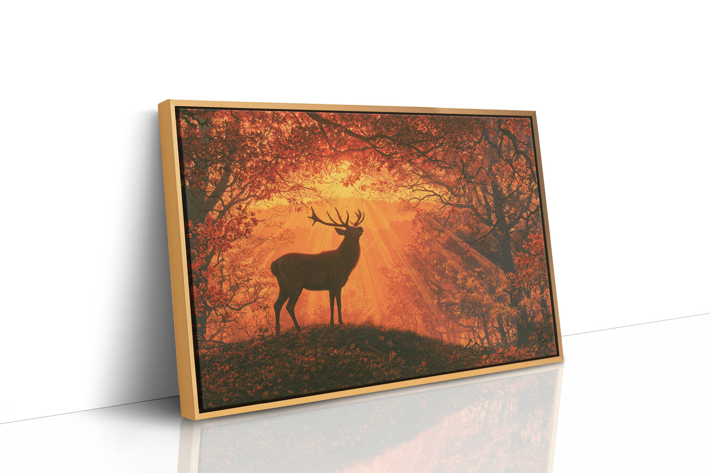 Stag, Struck by Sunrise