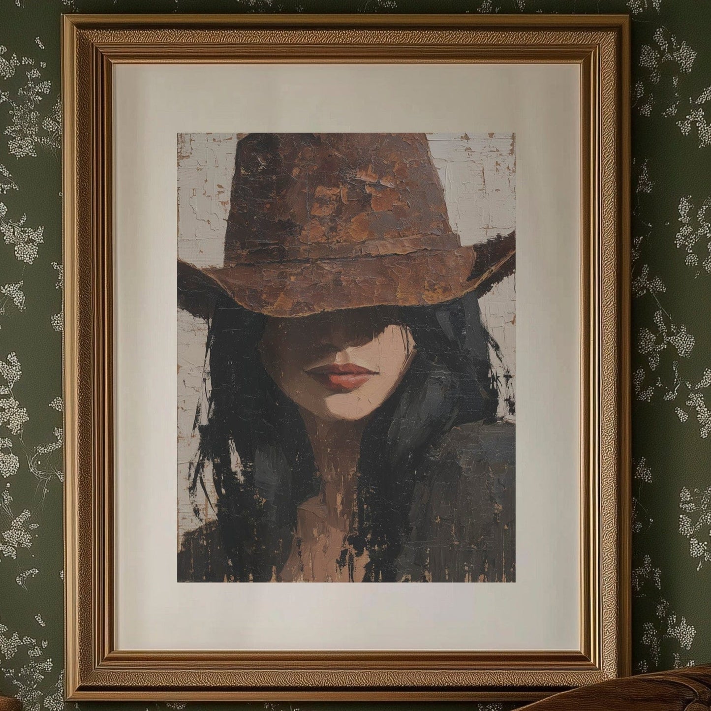 Leather Hat Hides Autumn Secrets