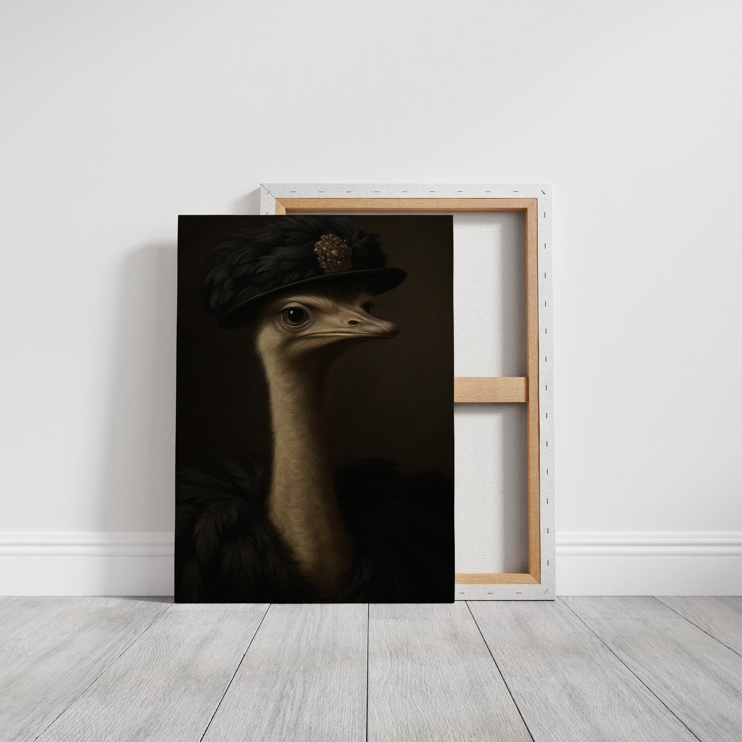 Ostrich in a Feathered Hat