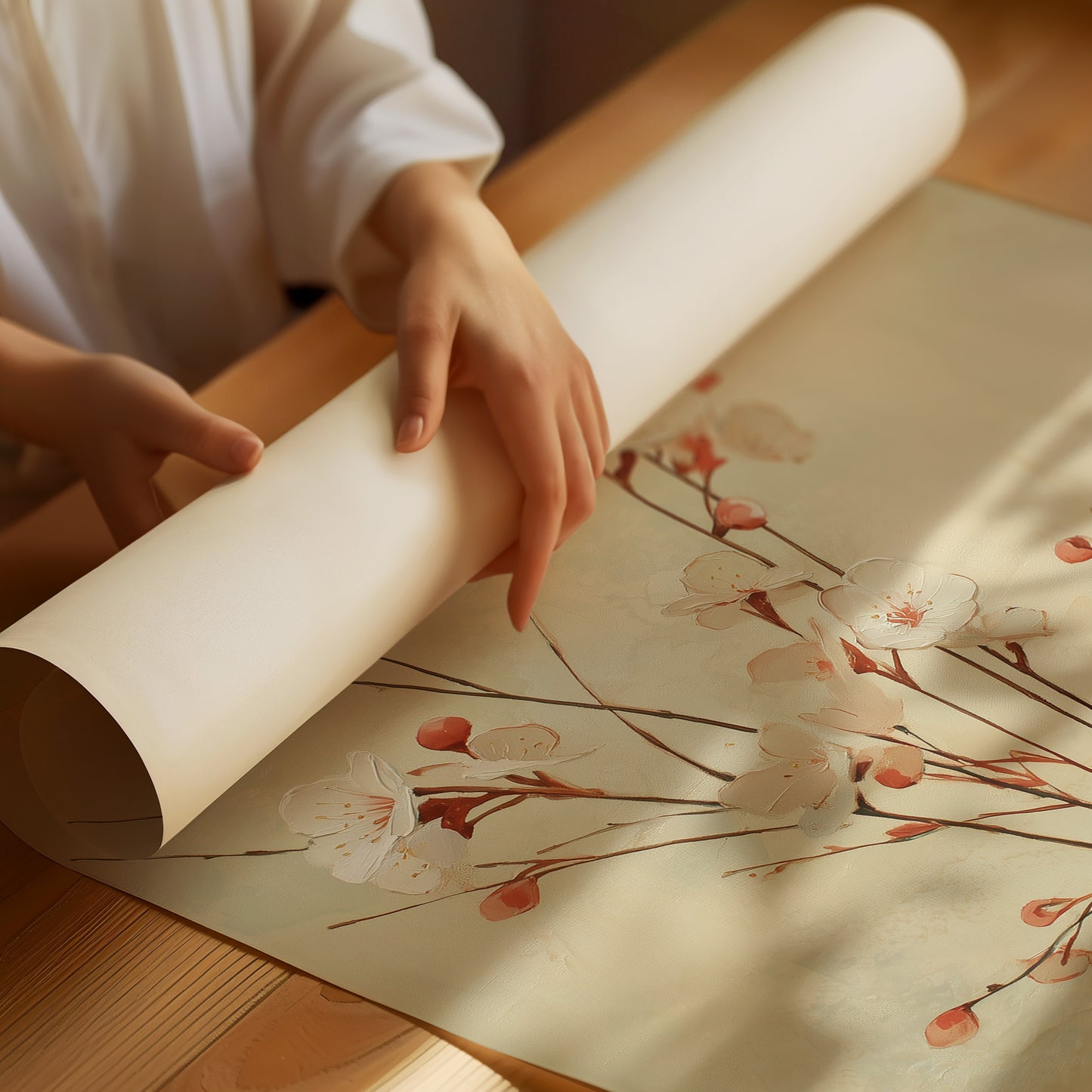 Cherry Blossoms Find Earthen Home