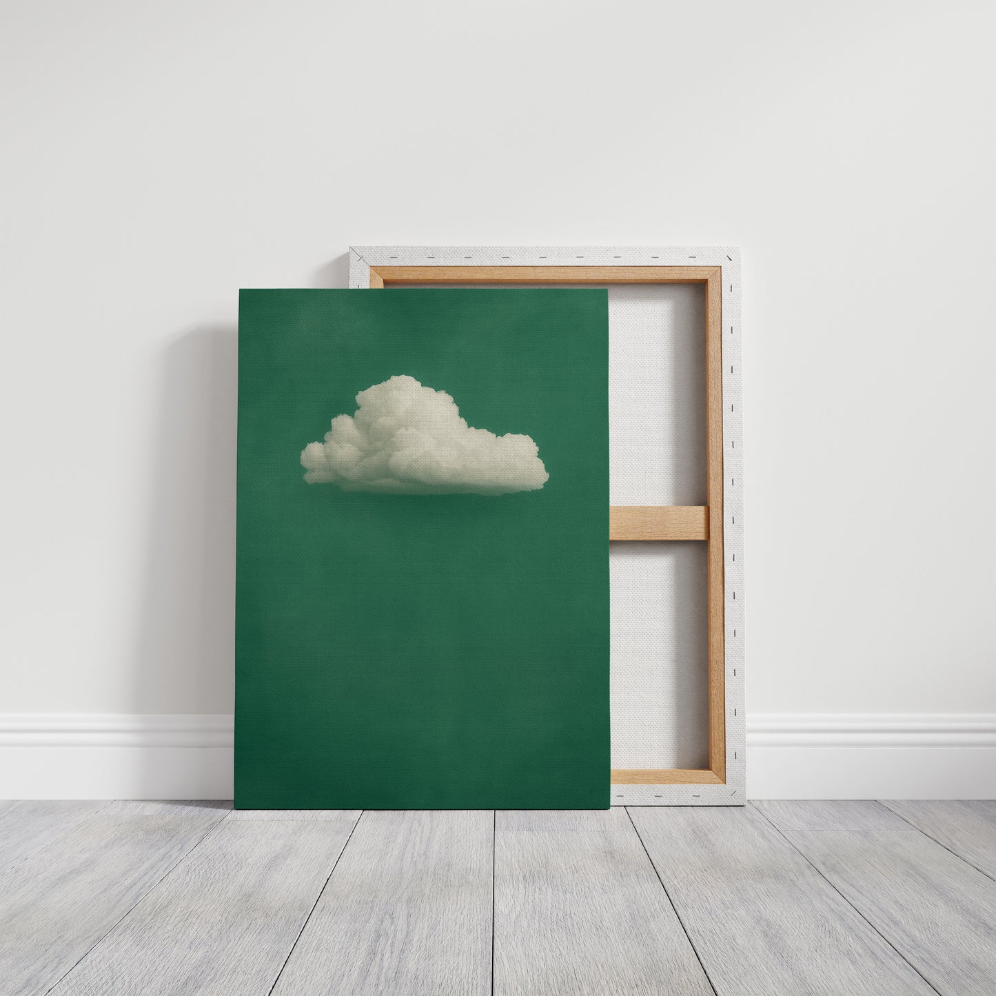 White Cloud on Emerald Sky