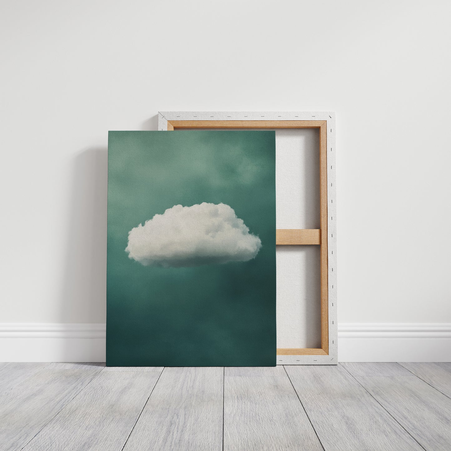 Gentle Cloud over Seafoam Sky