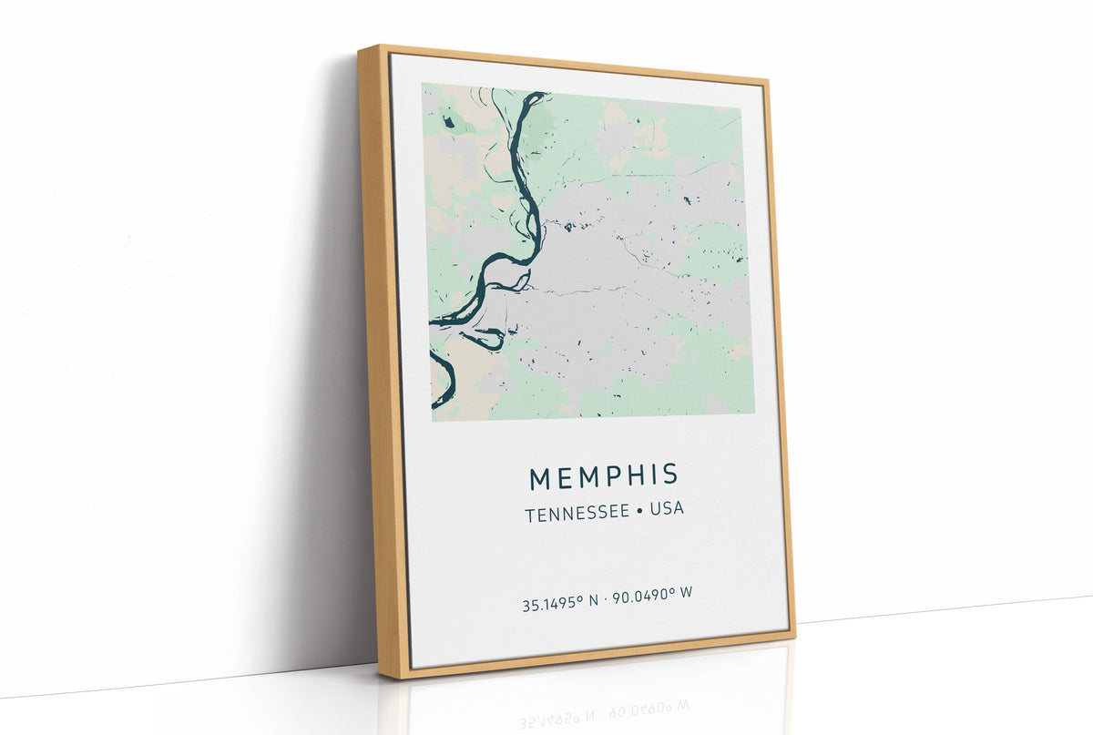 Memphis City Map Print