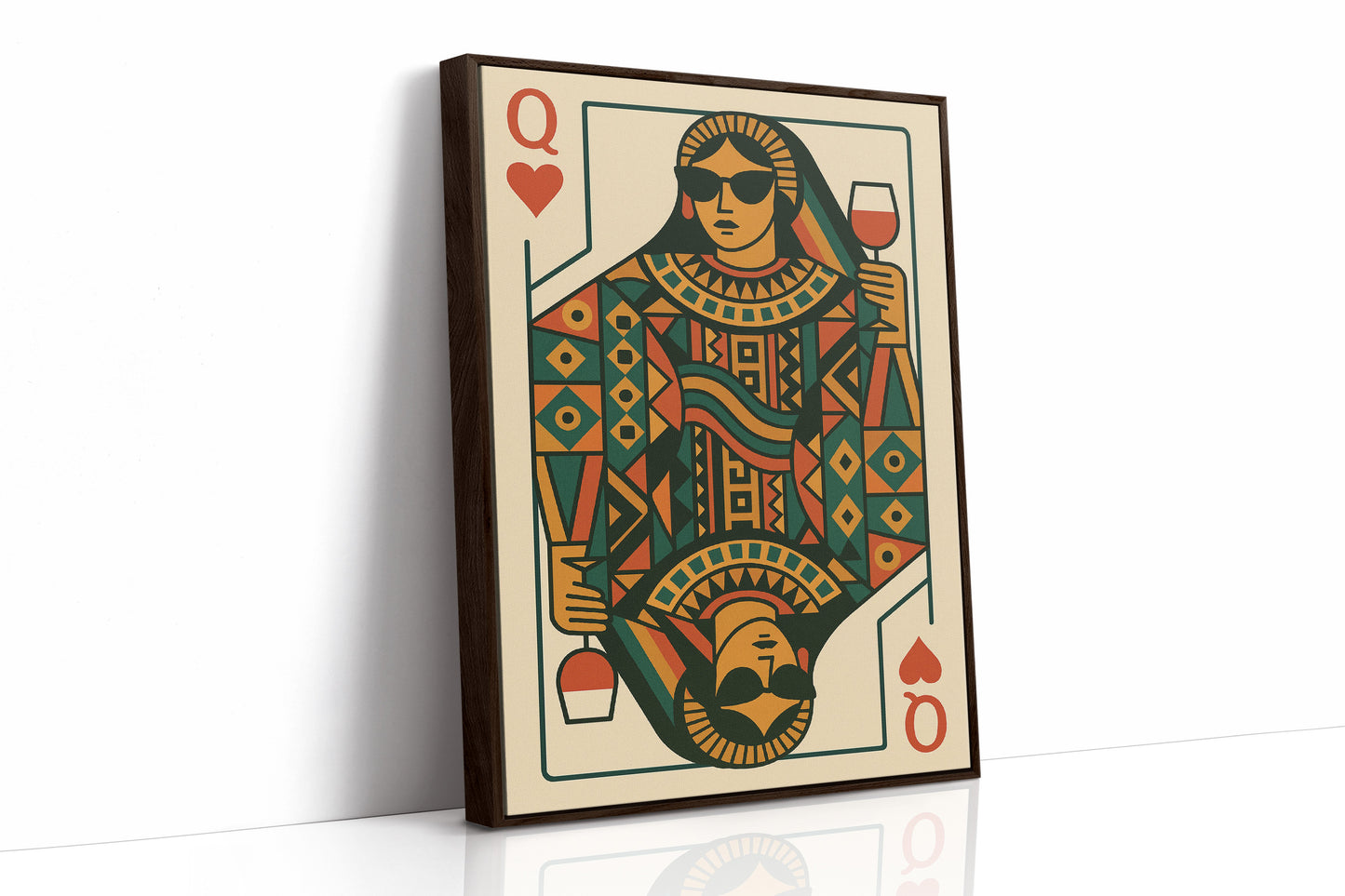 Modern Queen Sips Vintage Red