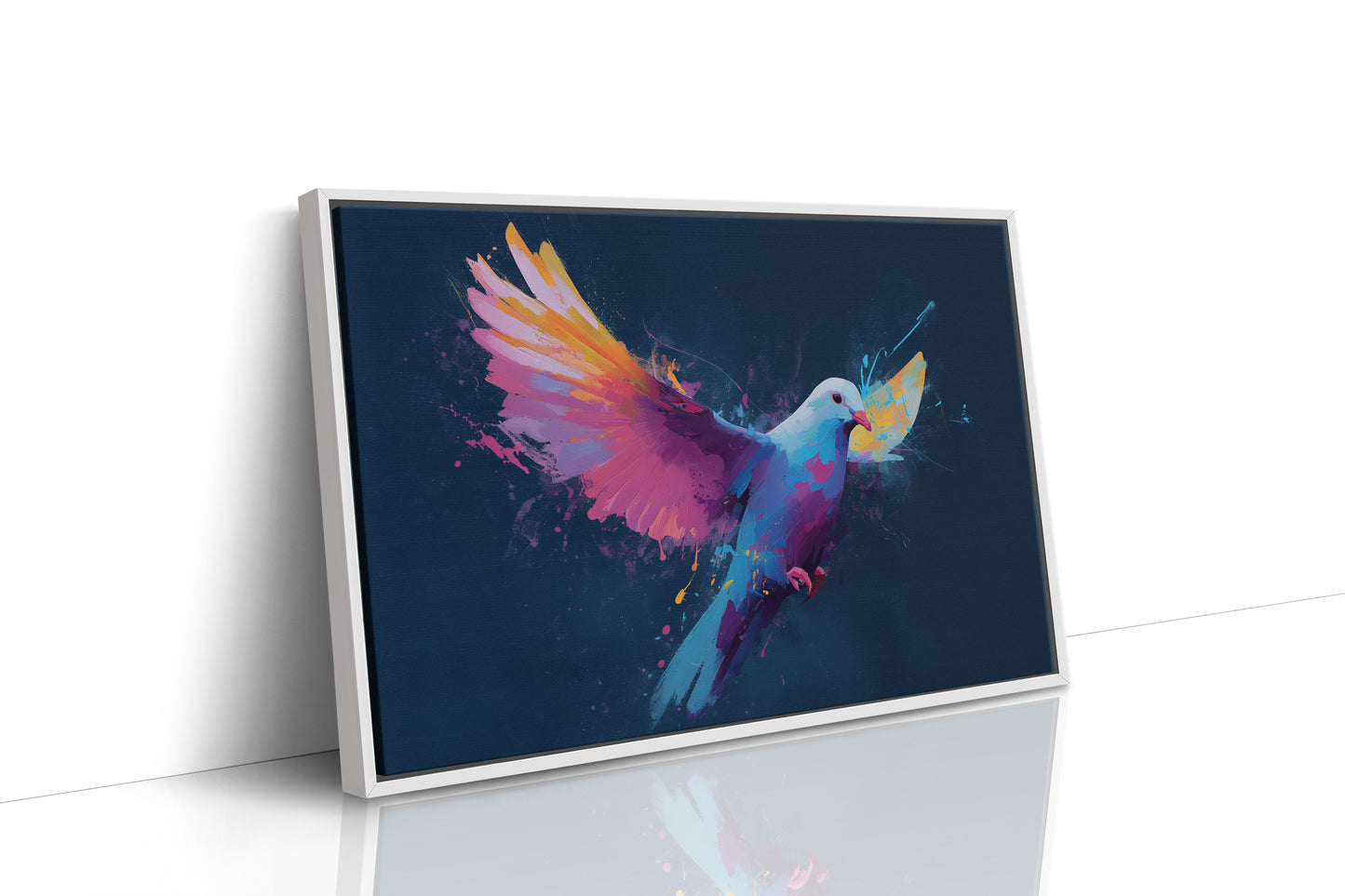 Prismatic Dove Carries Midnight Dreams