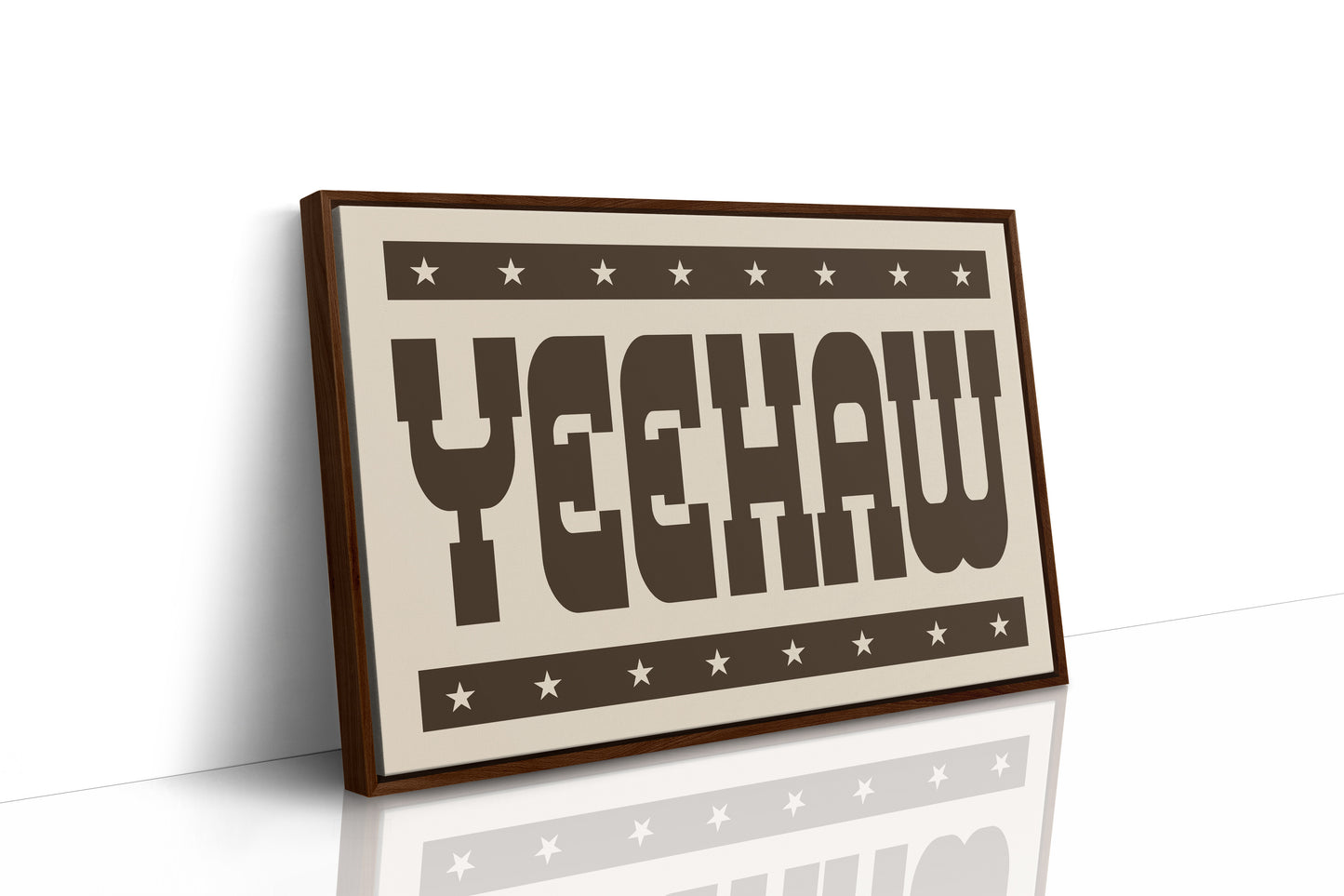 Bold Yeehaw Western Star Print