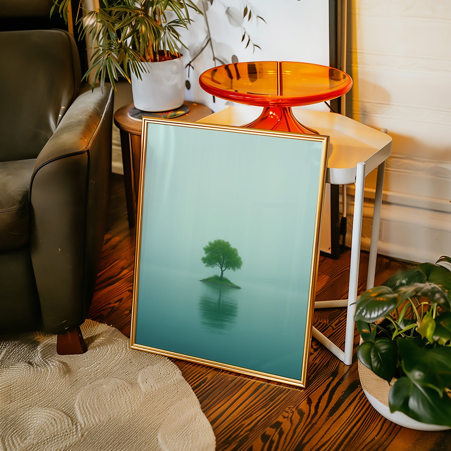Solitary Tree in Mist