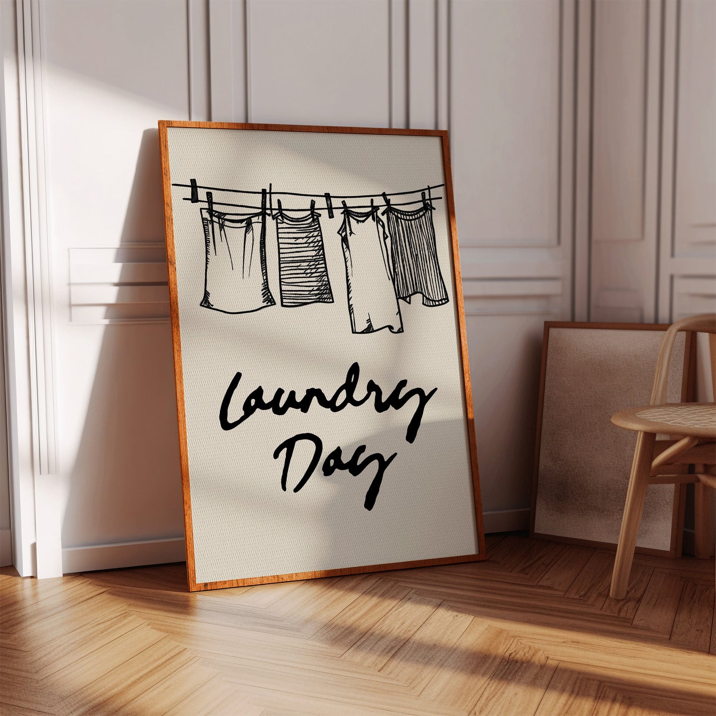 Clothespins Dance In Morning Light