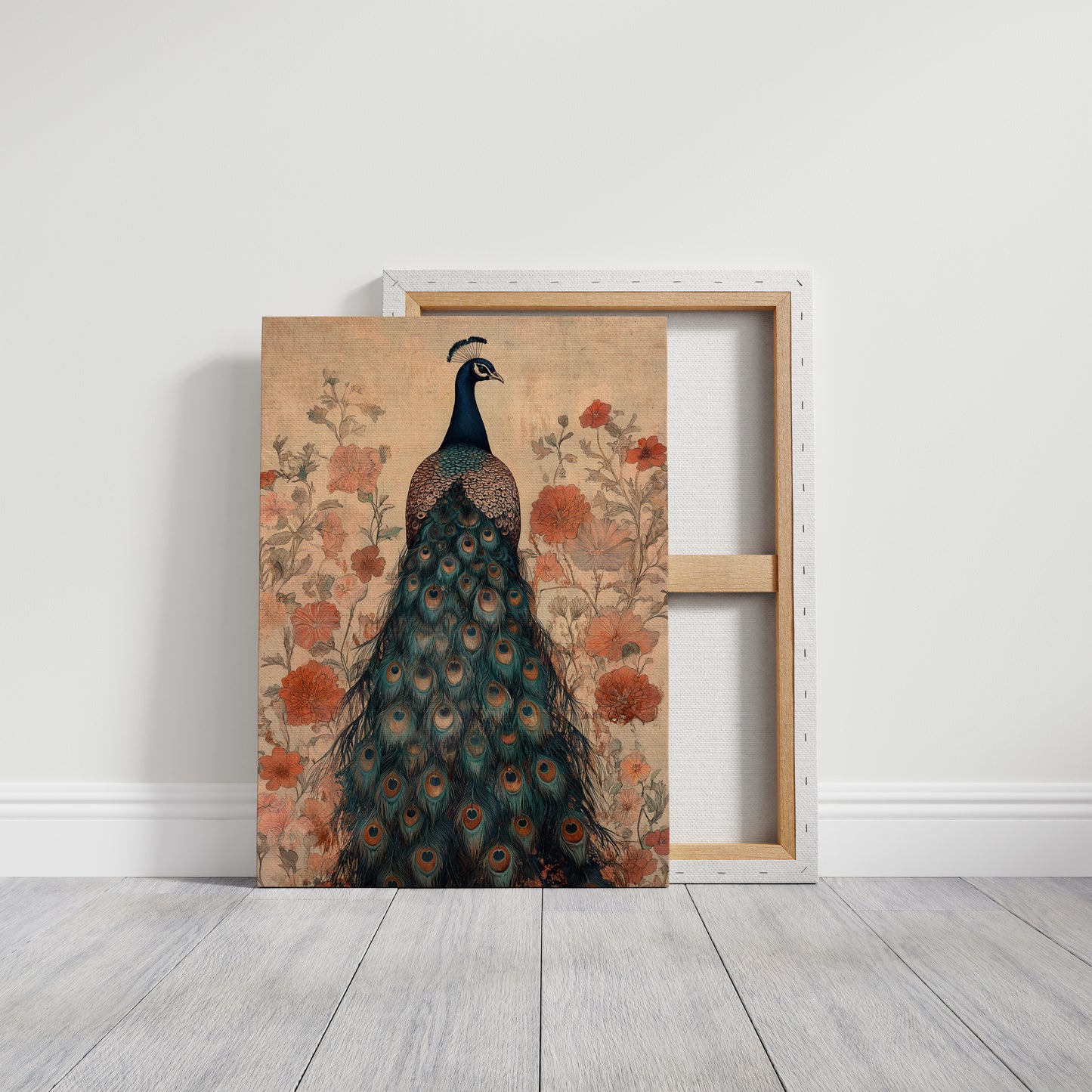 Antique Elegance with Scarlet Bloom
