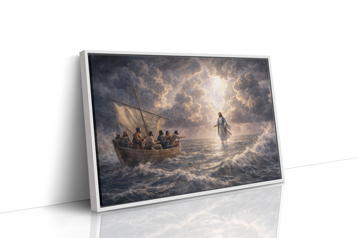 Divine Light Pierces Tempest's Fury
