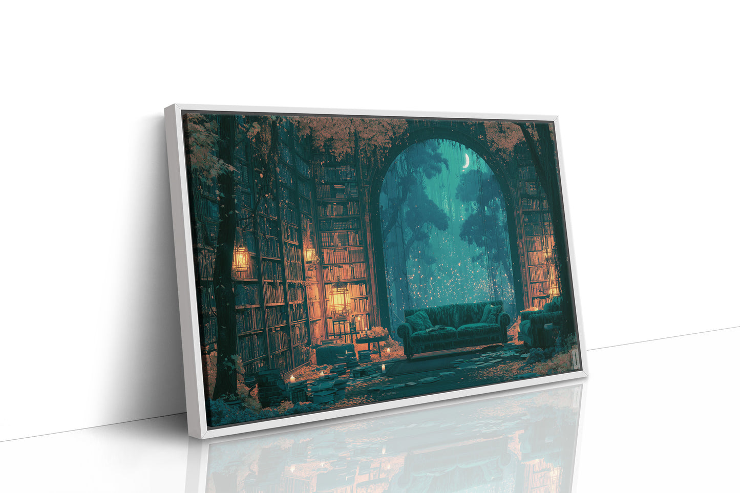 Midnight Library, Moonlit Woods