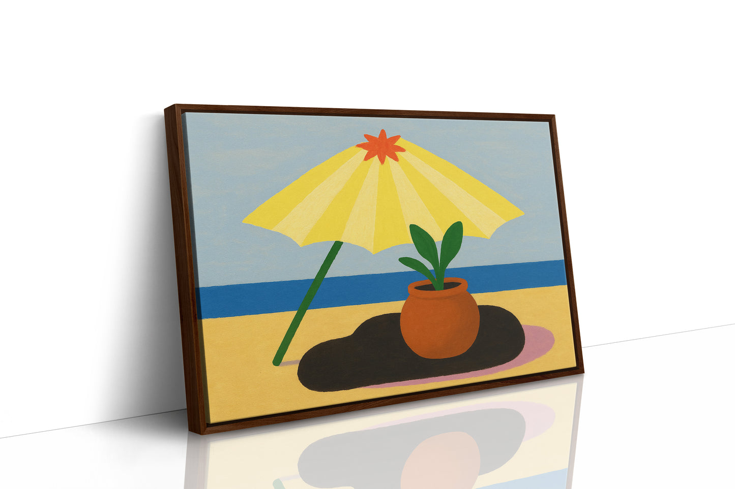 Sunshade and Terracotta by the Sea