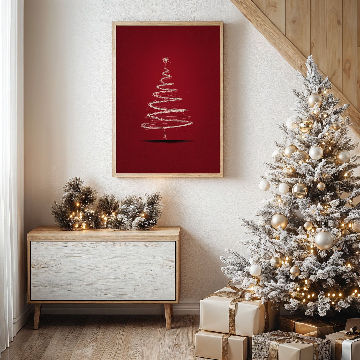 Dancing Lines Paint Christmas Magic