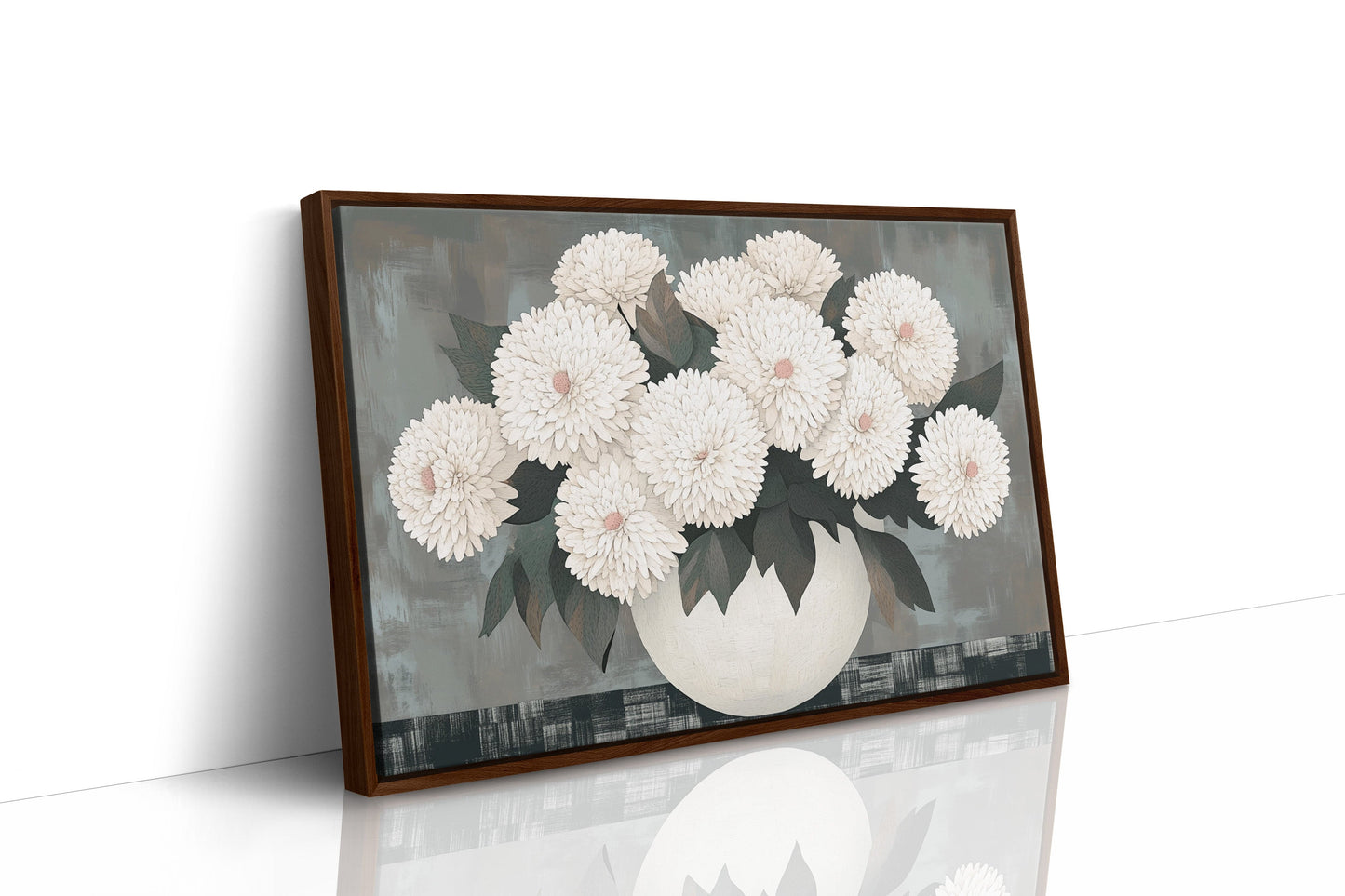 White Chrysanthemums Find Quiet Grace