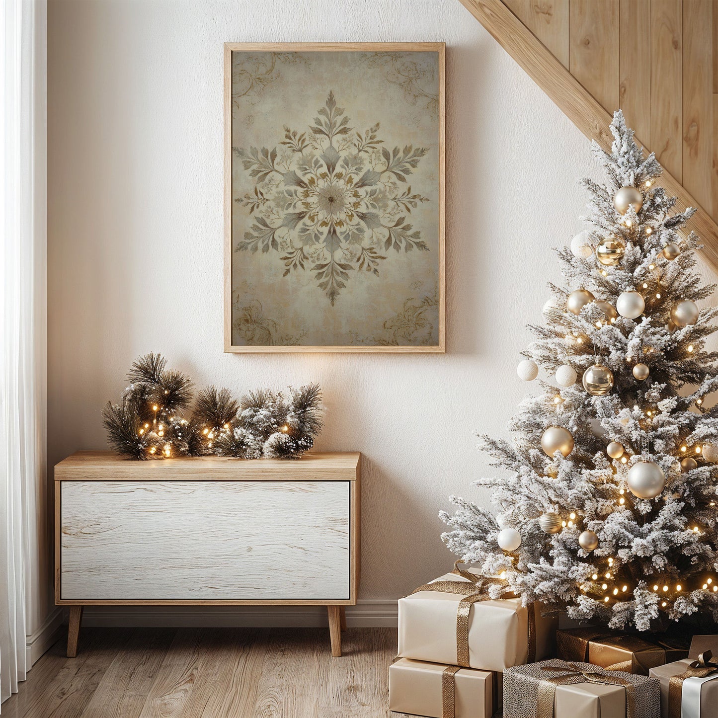 Frost Petals Dance In December Light