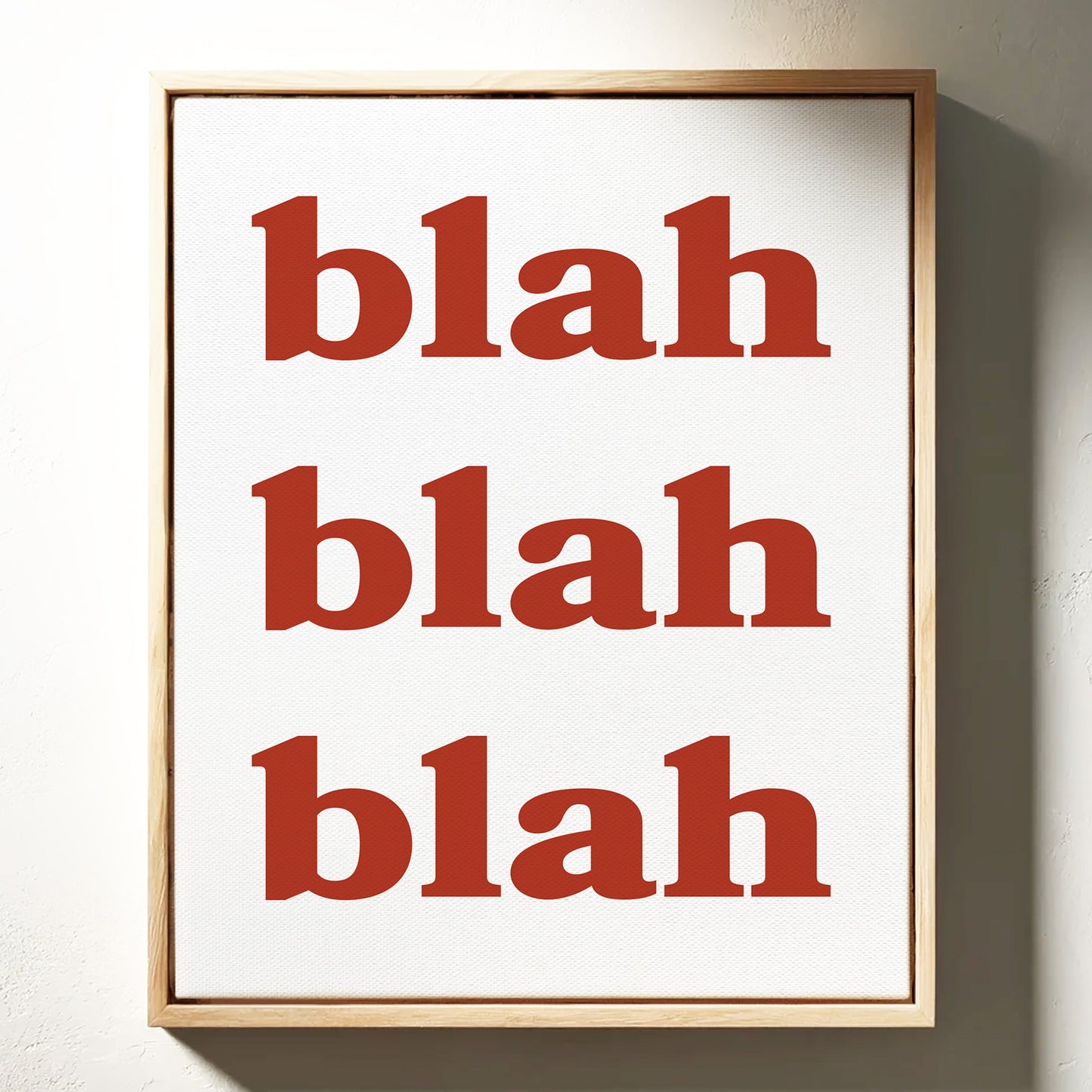 Words Painted In Terracotta Light