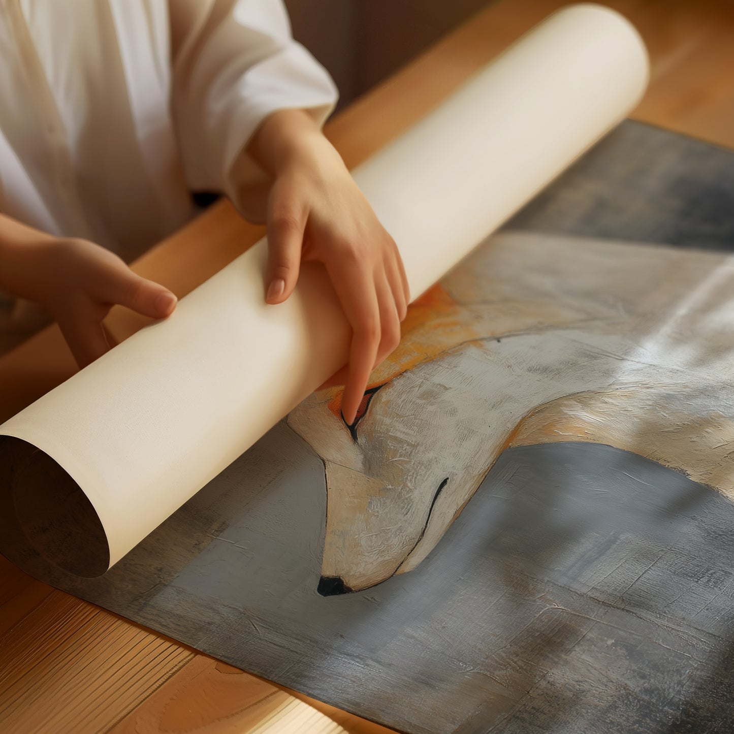 Urban Fox Finds Quiet Library Corner