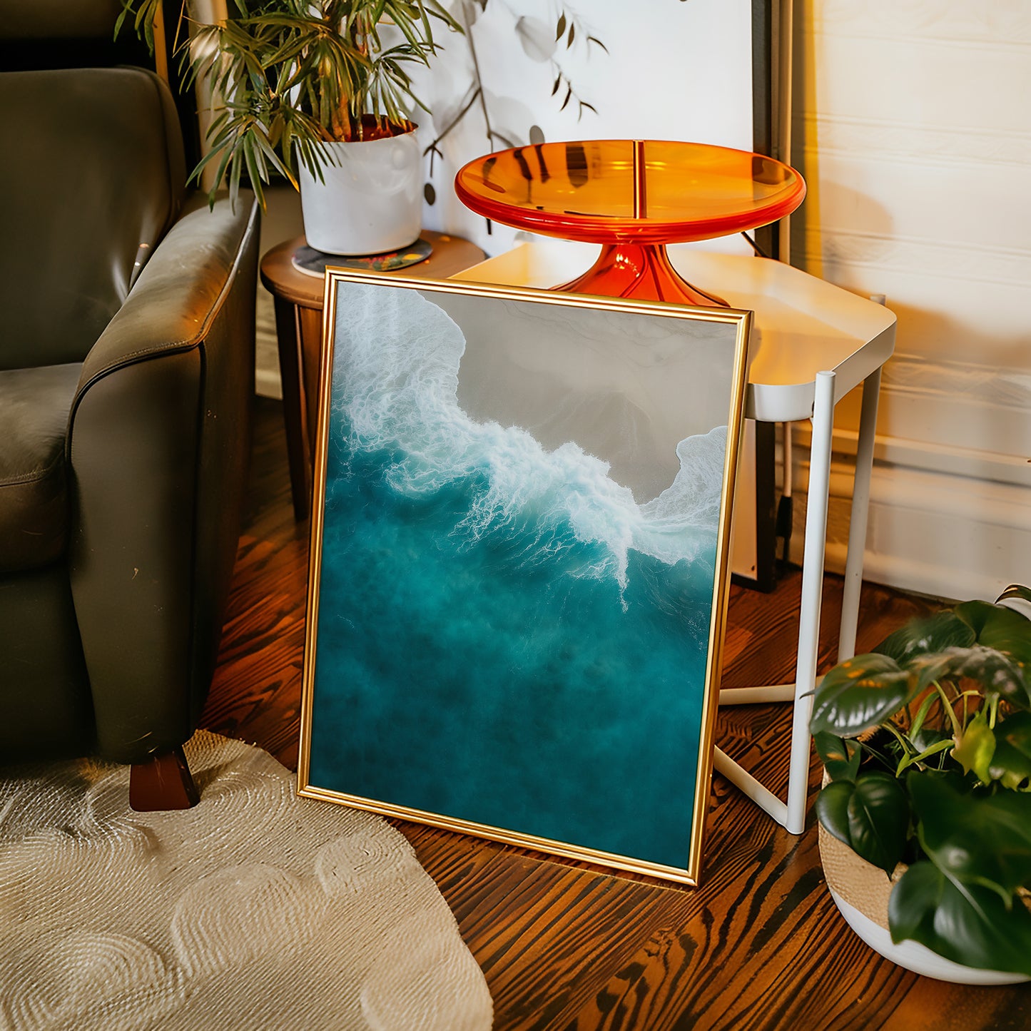 Aerial Drift Over Turquoise Tide