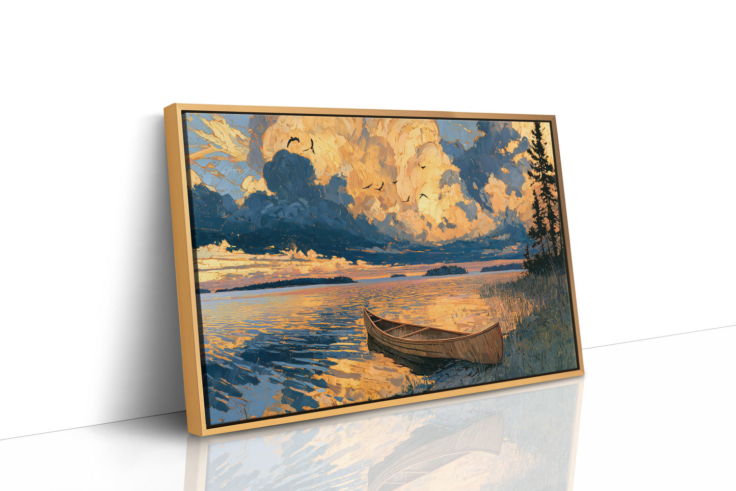 Canoe, Sky on Fire