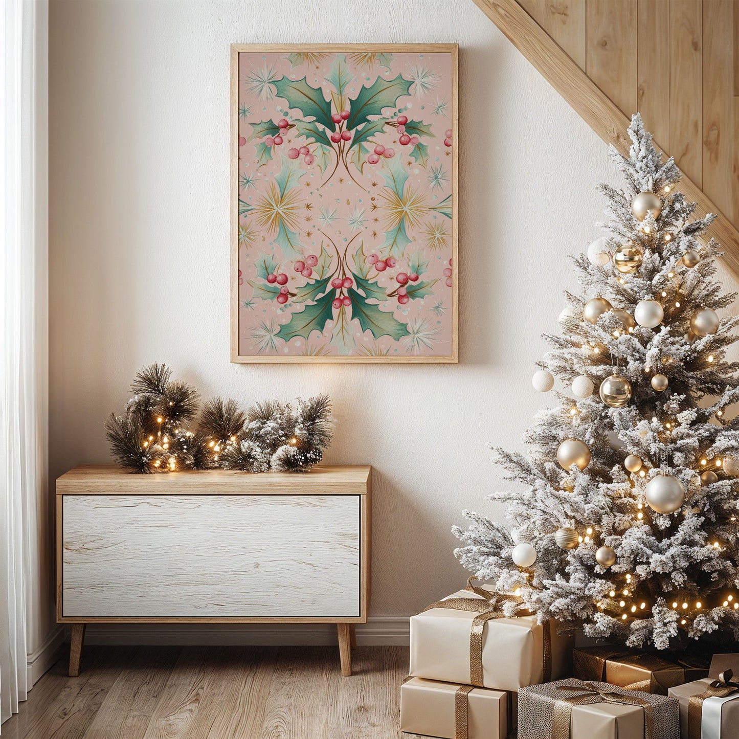 Holly Berries Dance In Winter Light