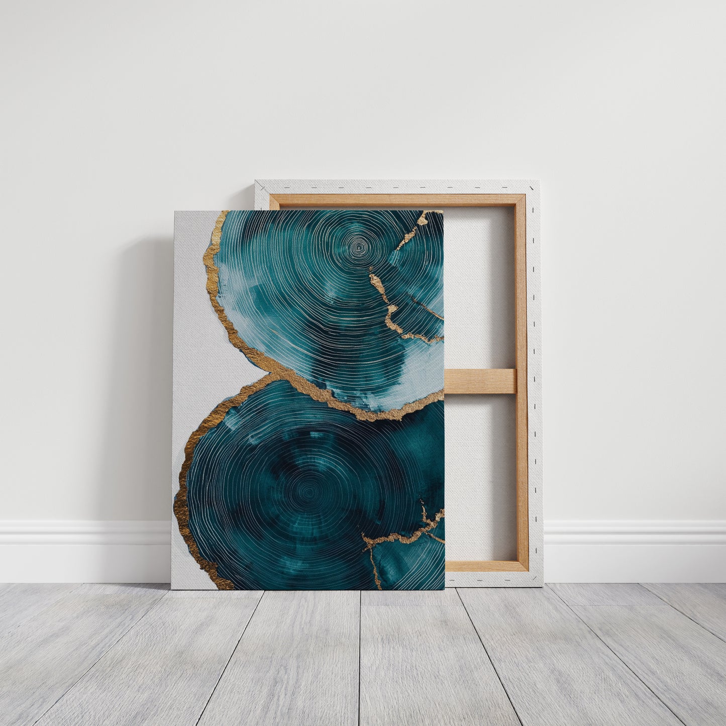 Emerald Echoes in Gold