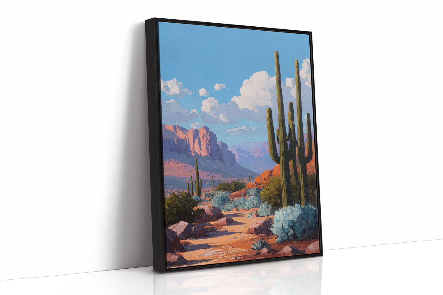 Saguaro Sentinels Under Azure Skies