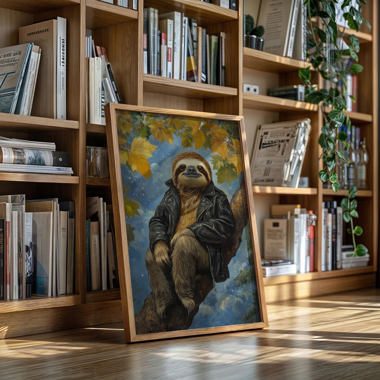 Rebel Sloth in a Leather Jacket