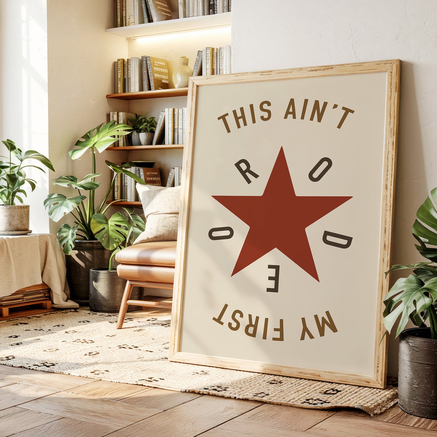 Rodeo Star Western Quote Print