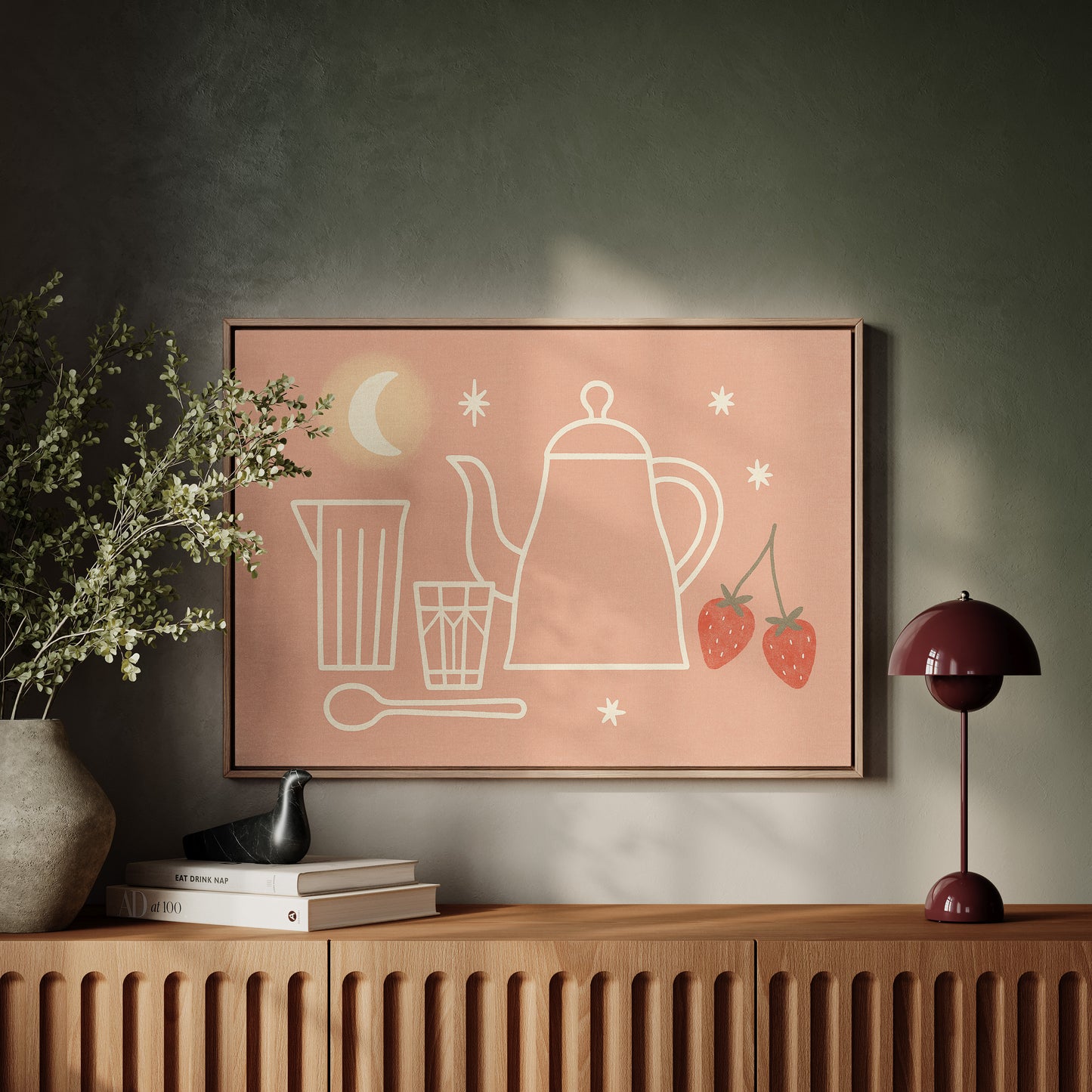 Moonlit Tea and Strawberries