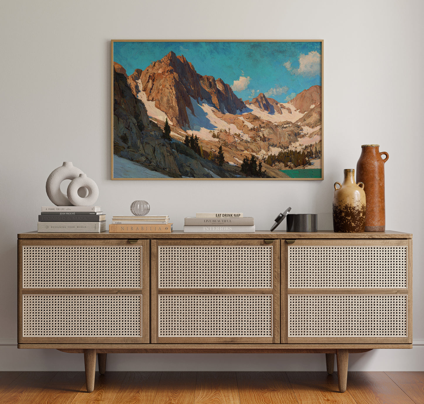 Alpine Peaks Touch Morning Light