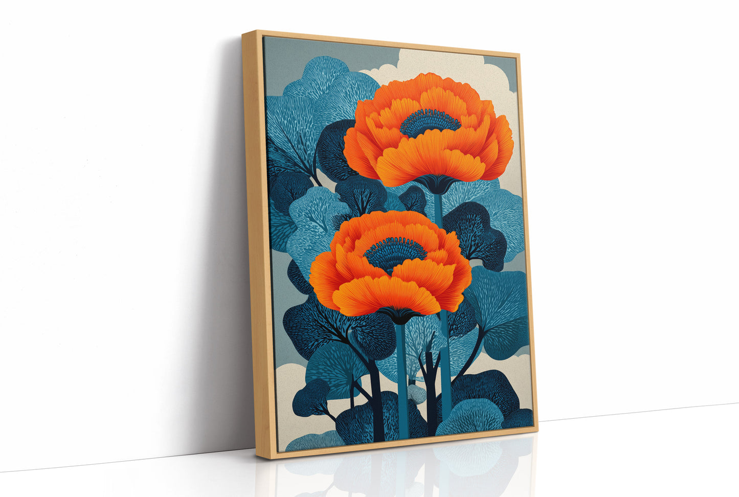 Two Fires in a Blue Forest