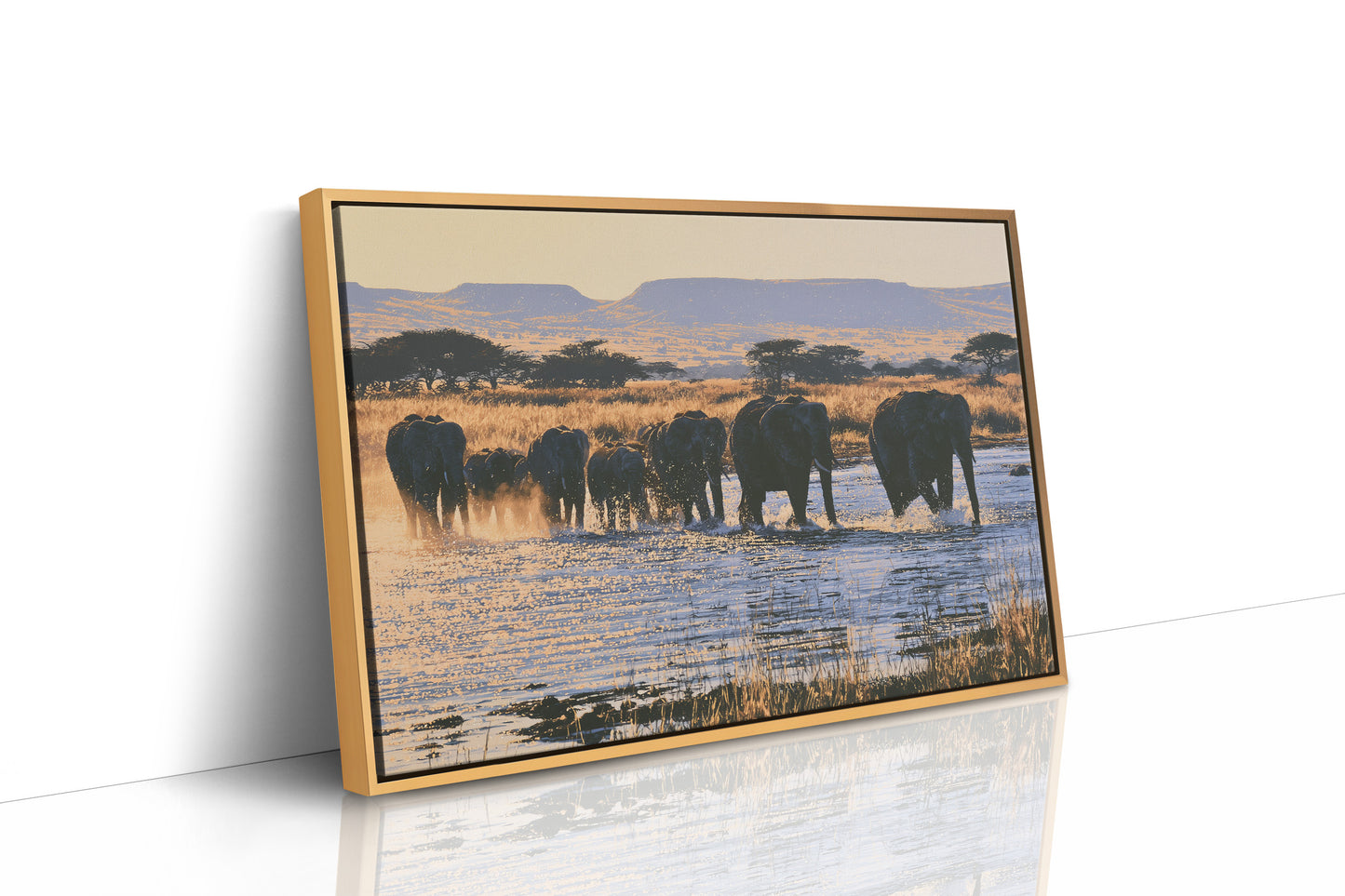 Herd, Crossing at Dusk