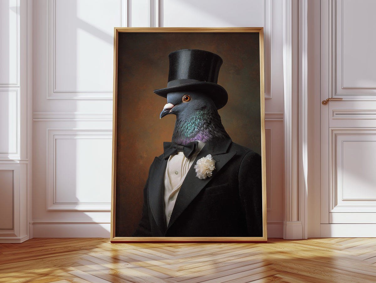Dapper Feathers and Timeless Elegance