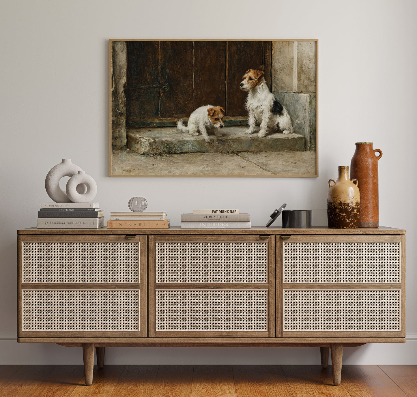 Terriers Guard Their Ancient Step