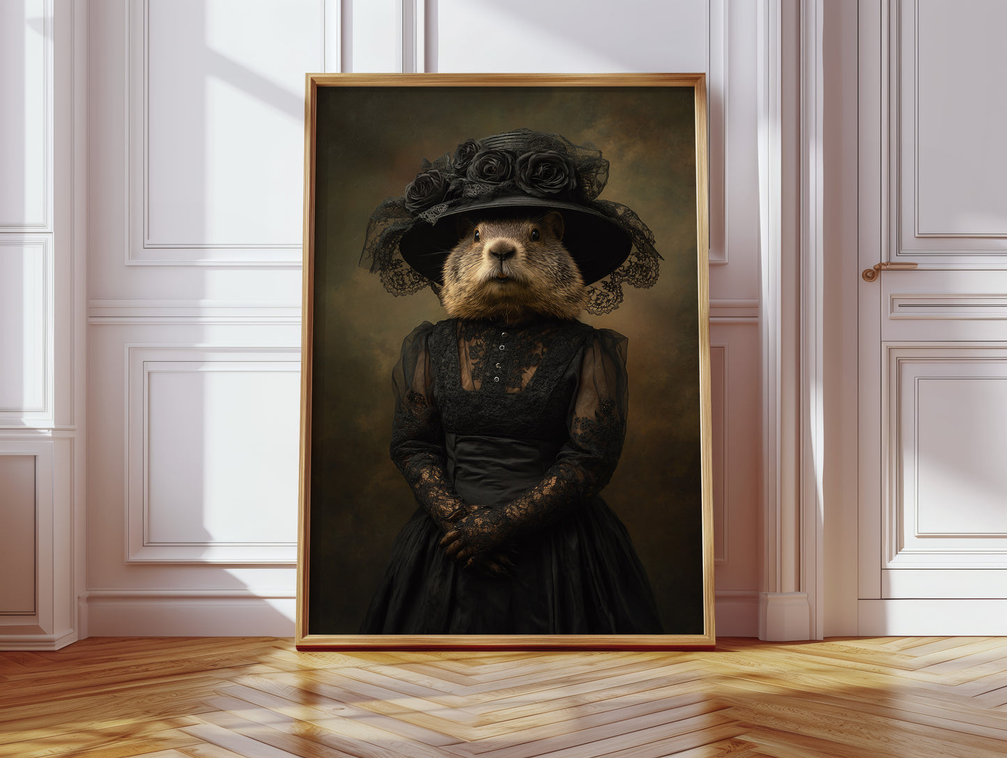 Elegant Rodent in Victorian Attire