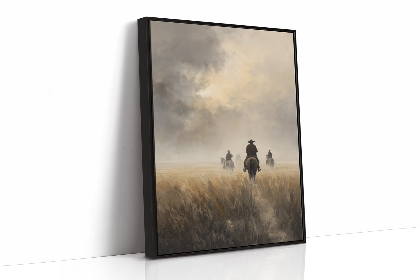 Riders Through Prairie Dusk