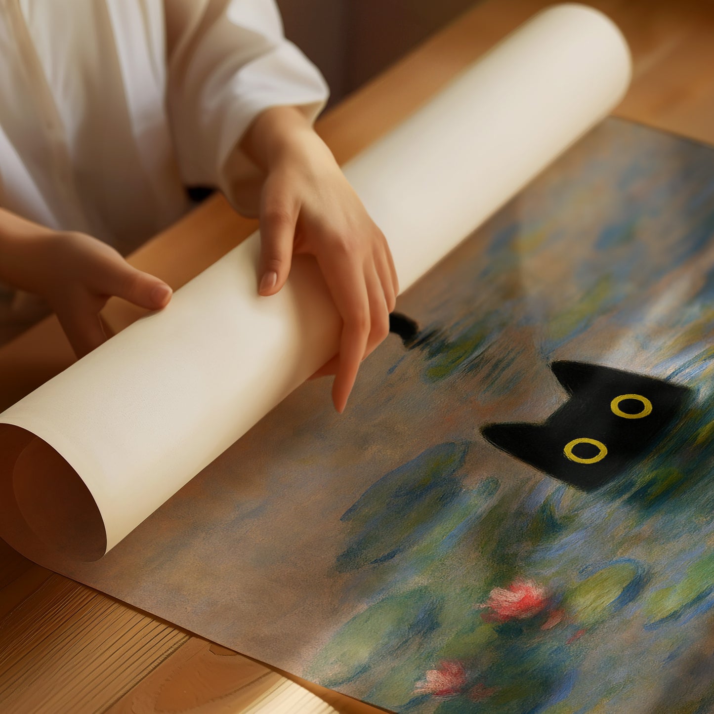 Mystery Cat Among the Lilies