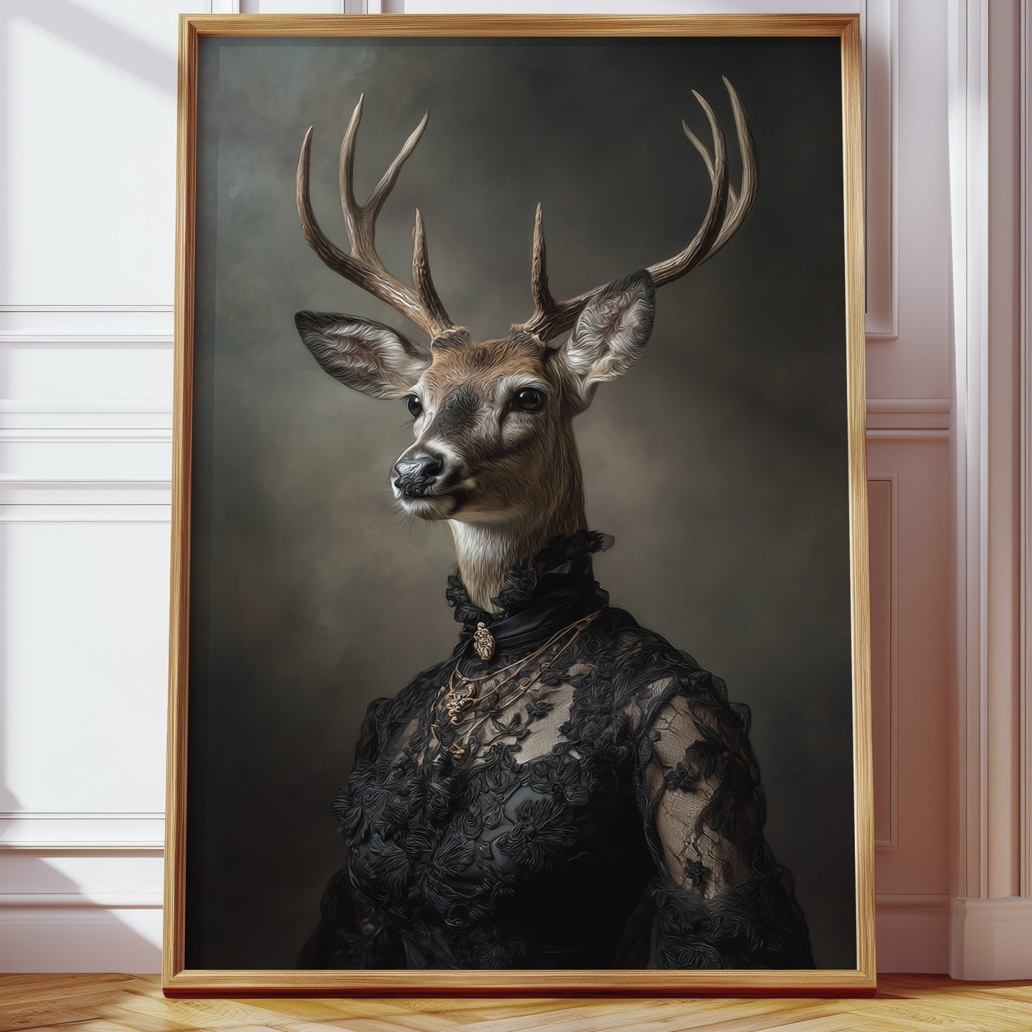 Regal Stag in Elegant Attire