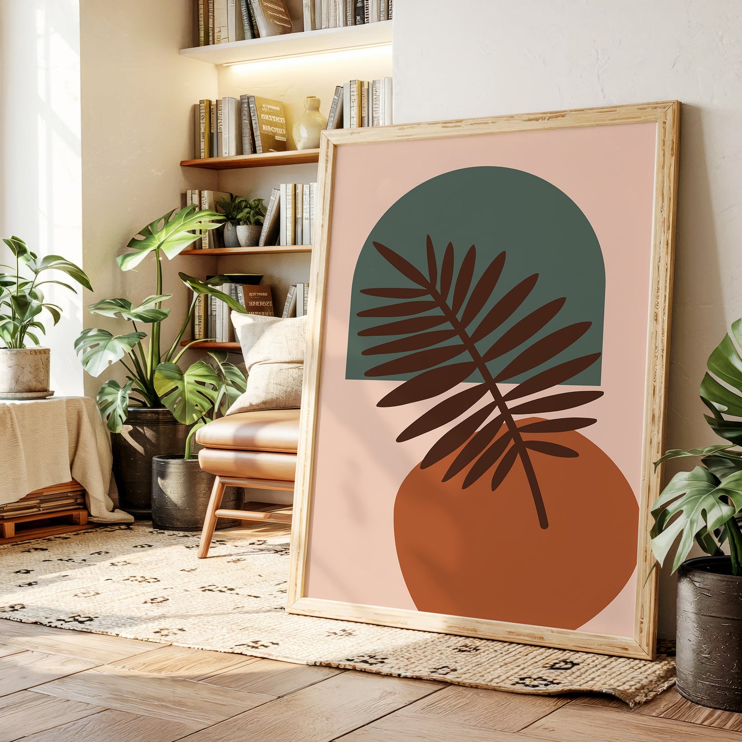 Foliage Dances Against Soft Canvas