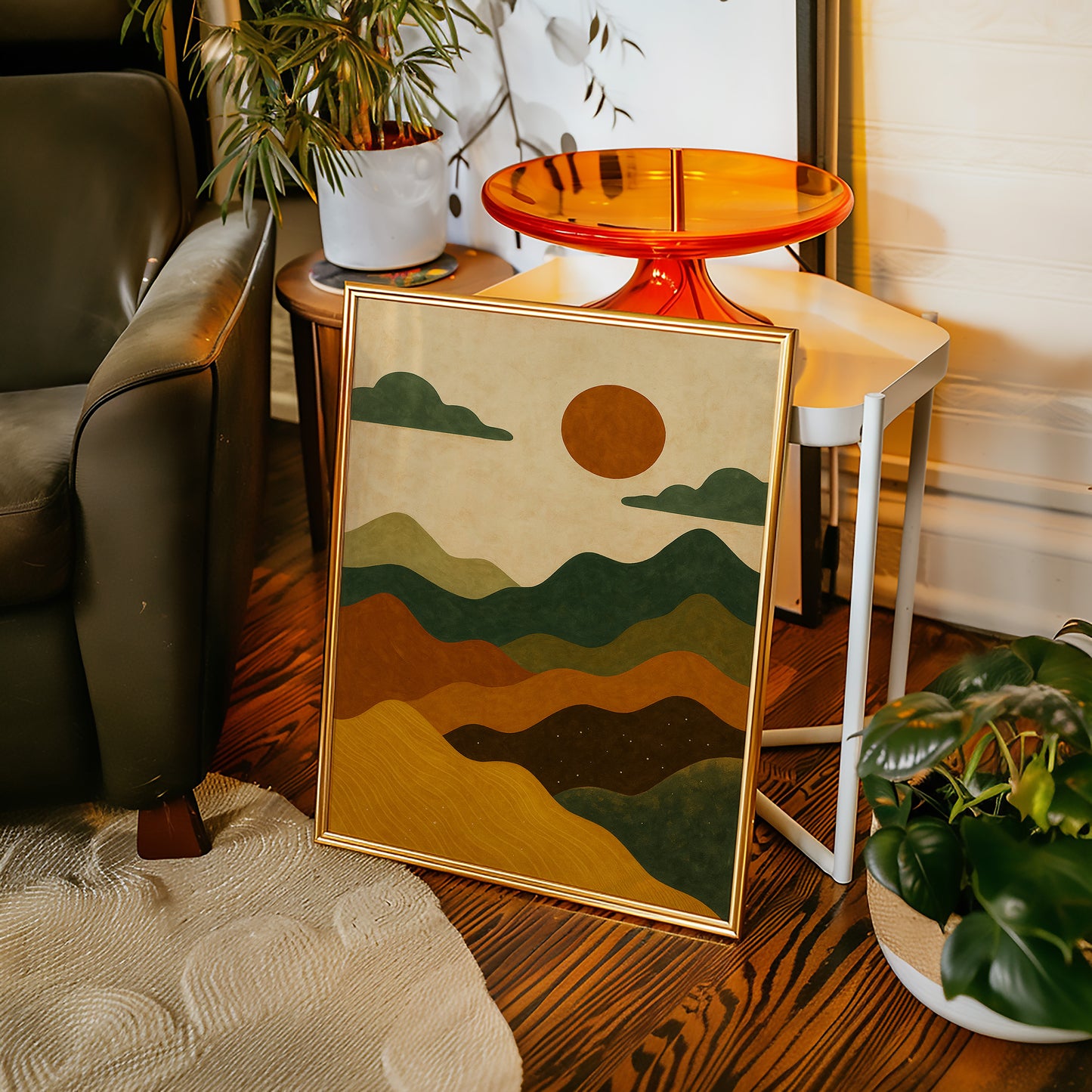 Desert Dunes Under Burnt Sun