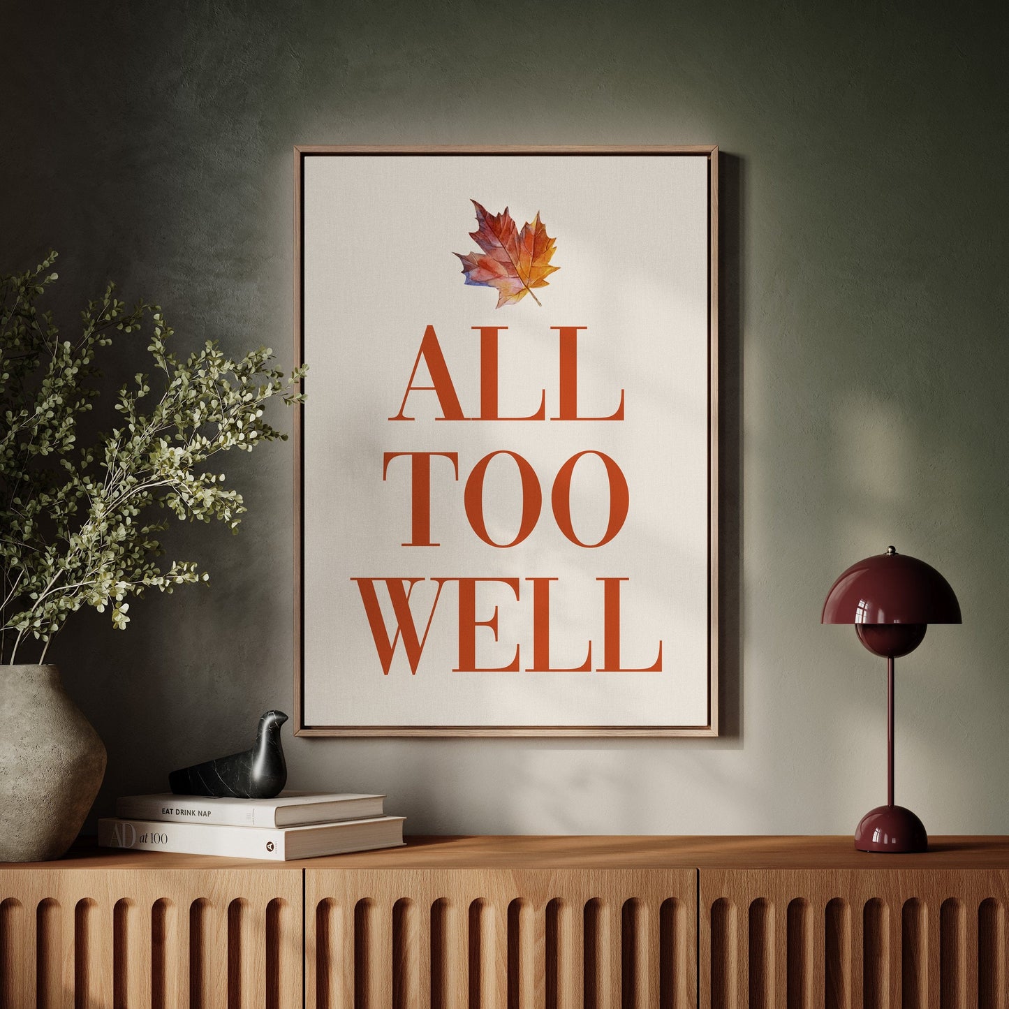 Maple Leaves Write Autumn Letters