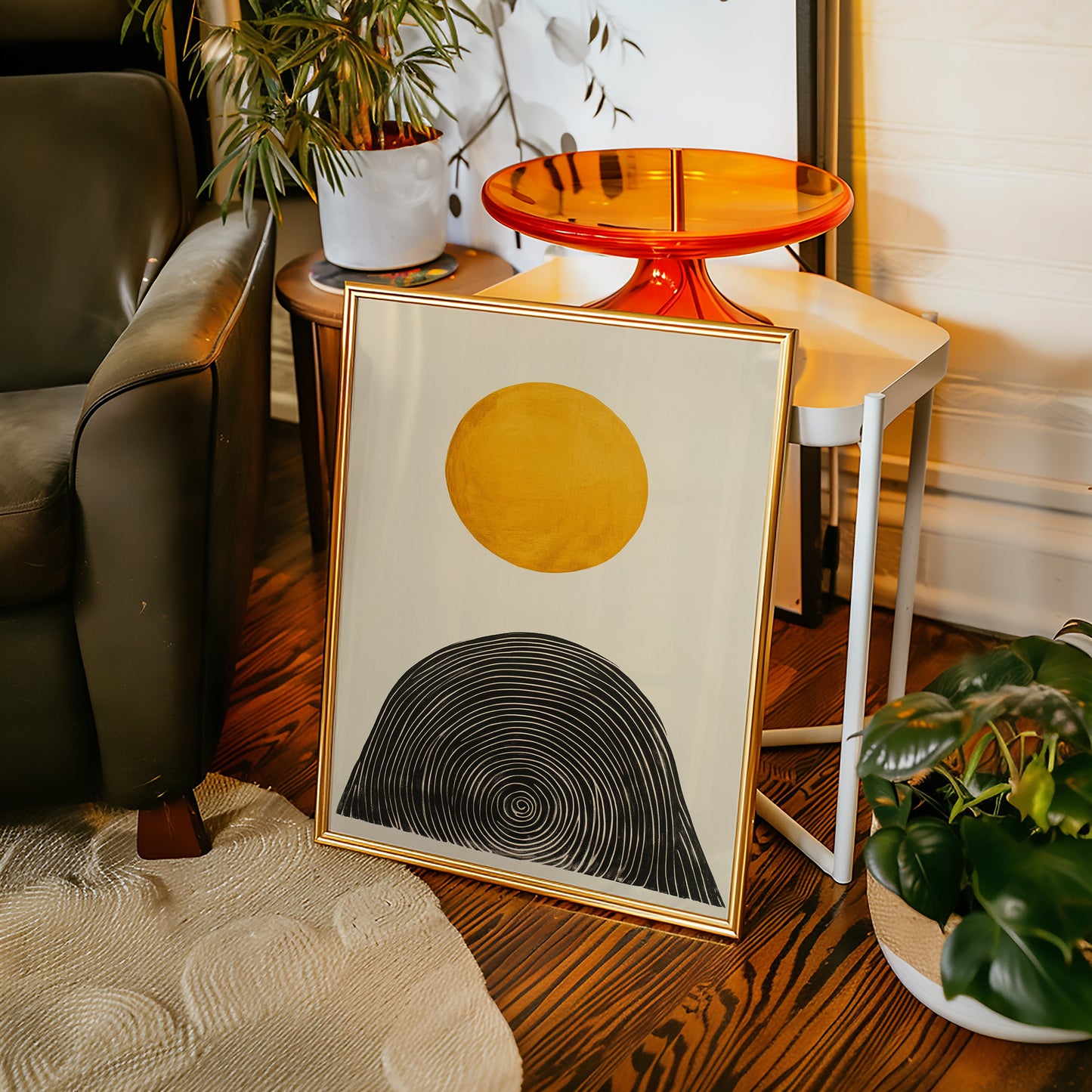 Solar Balance in Black and Gold